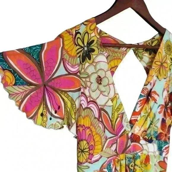 NWT Uncle Frank Ivy Jane Floral Midi Dress - Picture 3 of 6